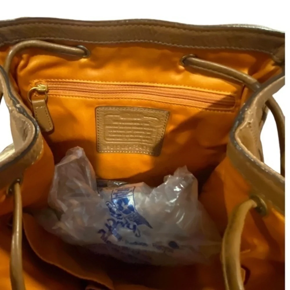 Mini Coach Leather Backpack Bag